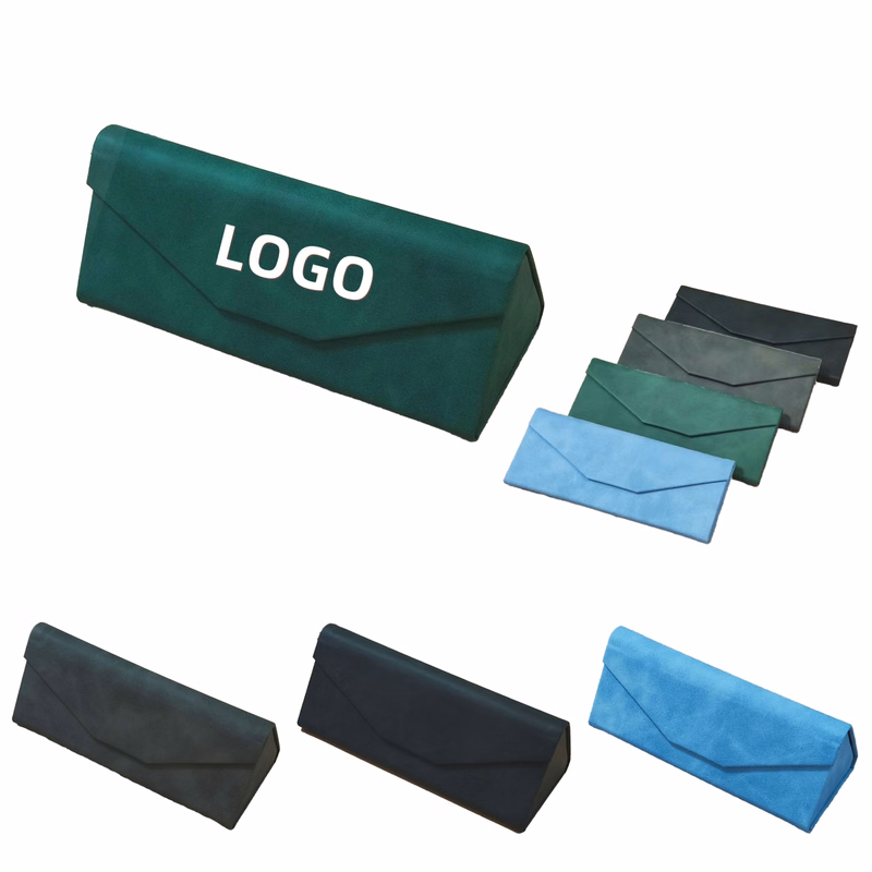 Foldable PU Leather Glasses Case