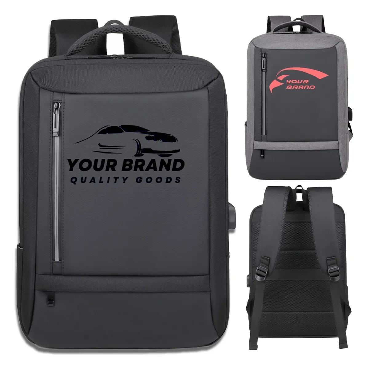 Multifunctional Men's Laptop Backpack with USB Charging Port 1
