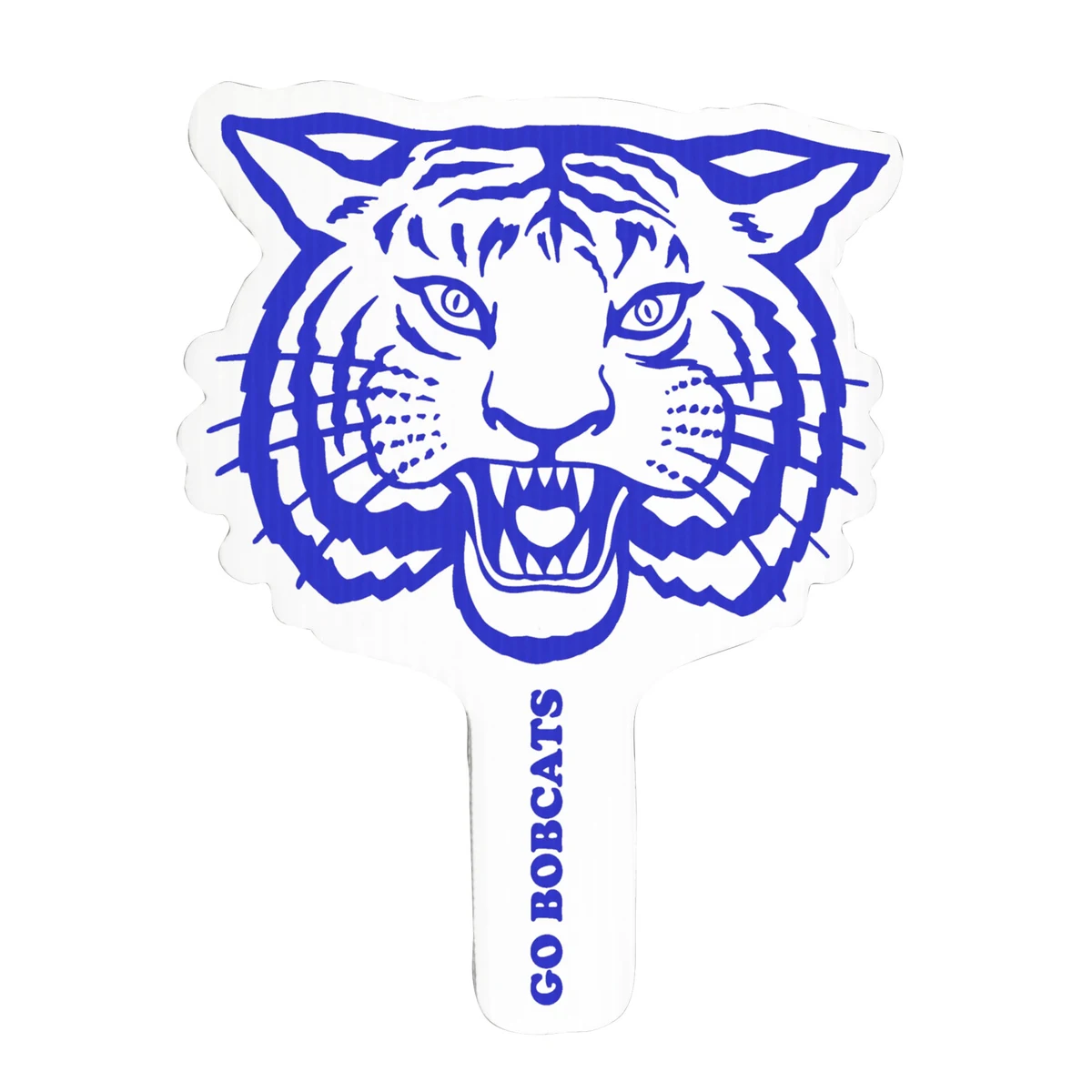 Tiger Mascot Hand Fan, Screen Printed 1