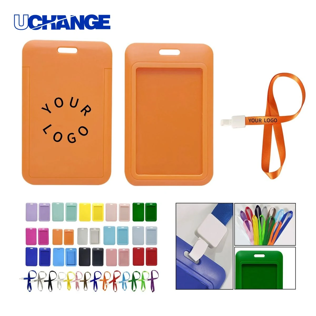ID Card Holder Sleeve with Lanyard 1