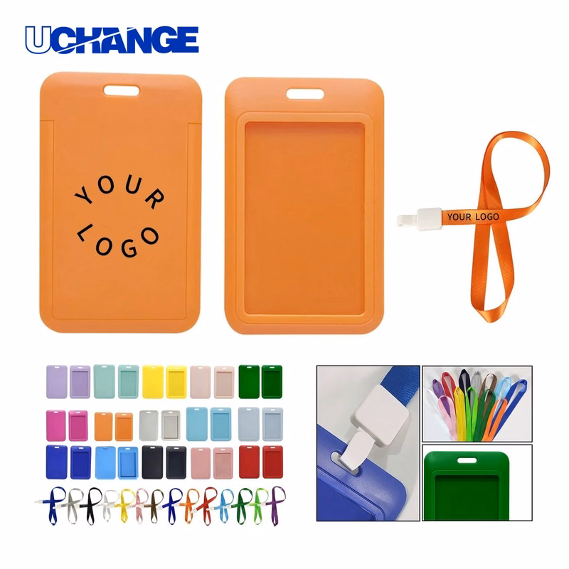 ID Card Holder Sleeve with Lanyard