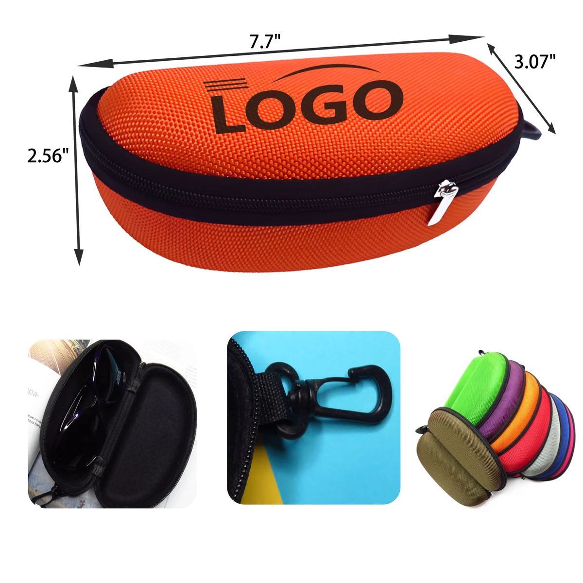 MOQ 50 PCS Durable Zipper Eyeglasses Case 1