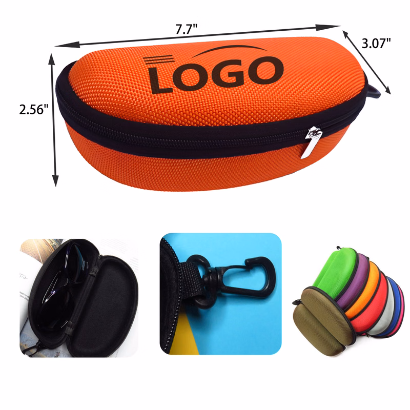 MOQ 50 PCS Durable Zipper Eyeglasses Case