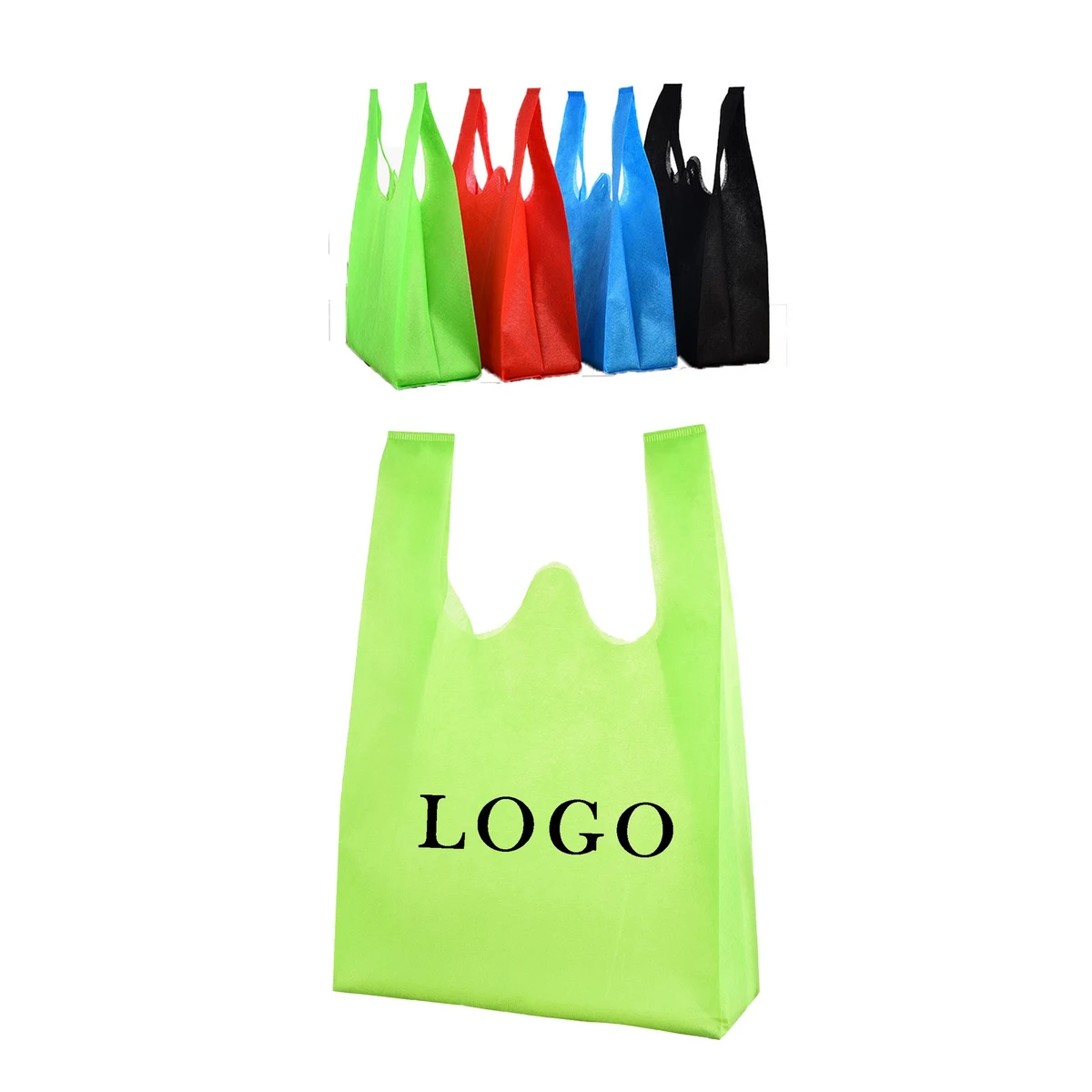 Non-Woven Vest-Style Shopper Tote Bag 1