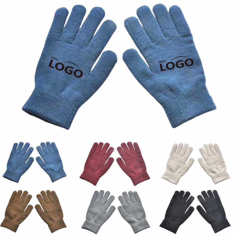 Solid Color Knitted Touchscreen Winter Gloves