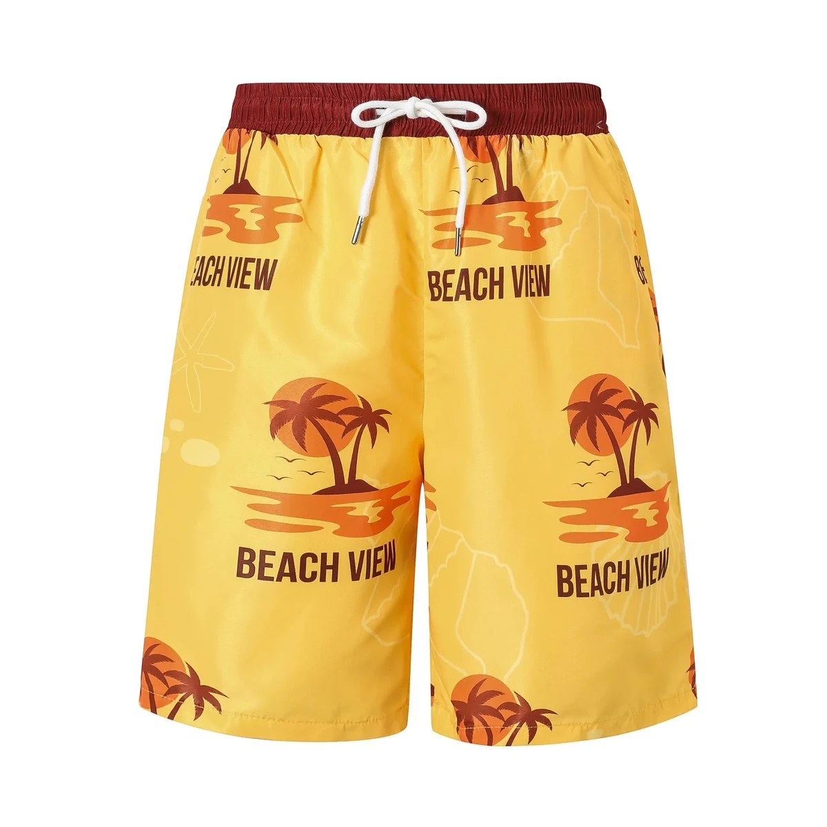Men's Polyester Sublimated Board Shorts, custom shorts with logo imprint 1