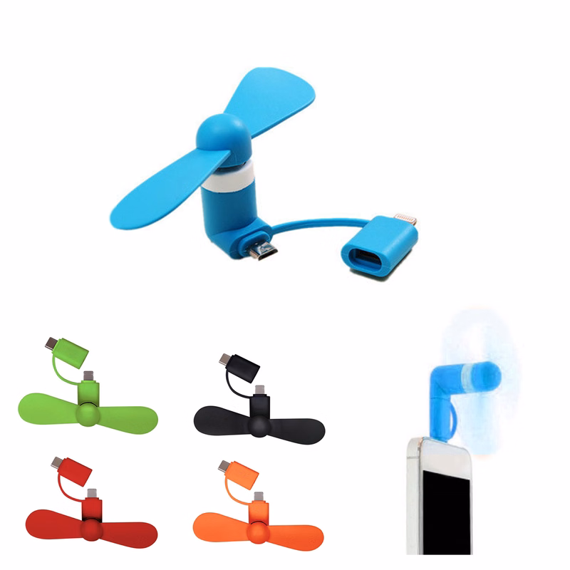 MINI Silicone Pocket Portable Cellphone Fans