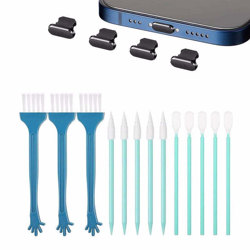 Custom Mobile Phone Dust Plug With Screen Cleaner