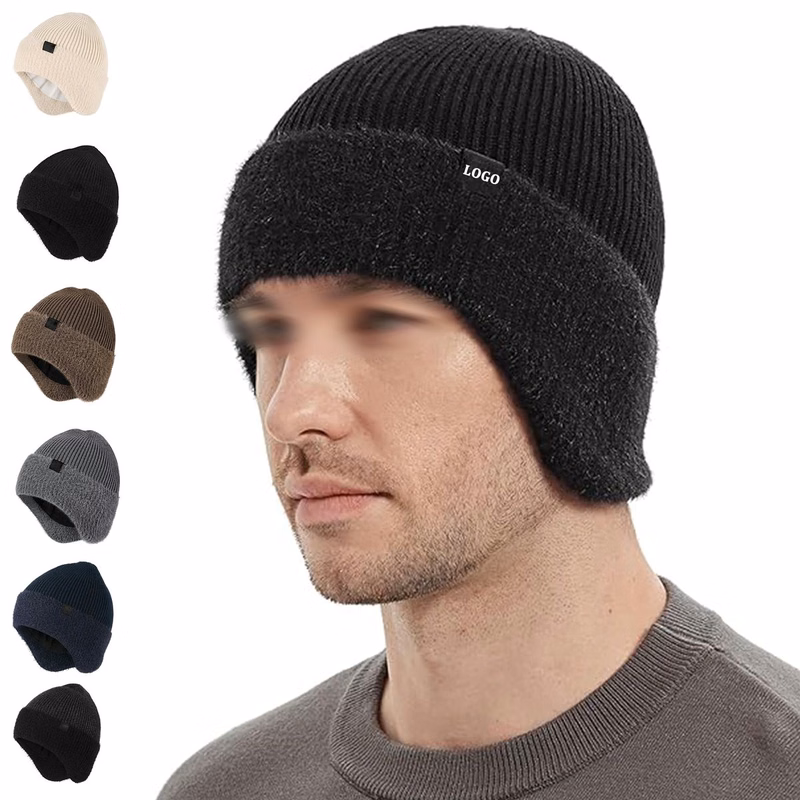 Winter Fleece Line Earflap Beanie