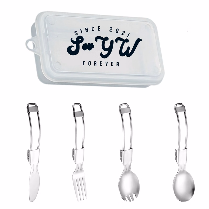 MOQ 100 Foldable Cutlery Set