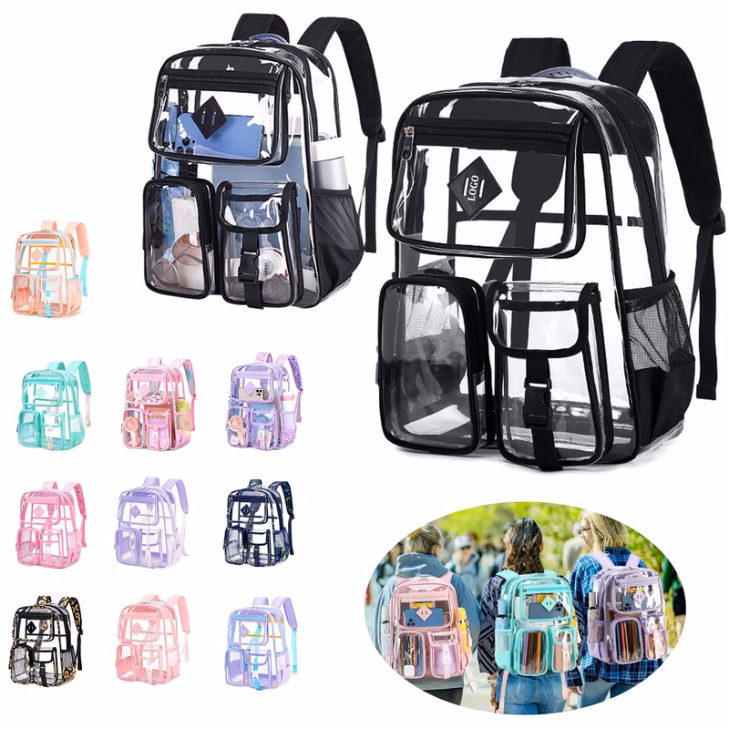 Large Clear Waterproof PVC Backpack