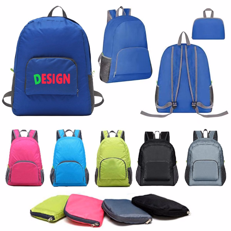 MOQ30 Foldable Bulk Lightweight Travel Backpacks