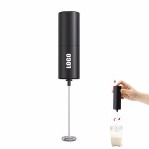 Black Cylinder Electric Coffee Mixer And Egg Whisk