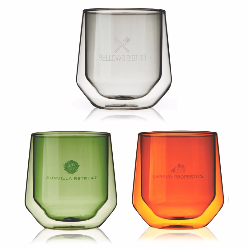 Viski® Double Walled Aurora Tumbler, set of 2
