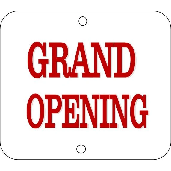 24" x 24" Custom Cut Vinyl .040" Thick Non-Refective Aluminum Signs w/ Holes 1