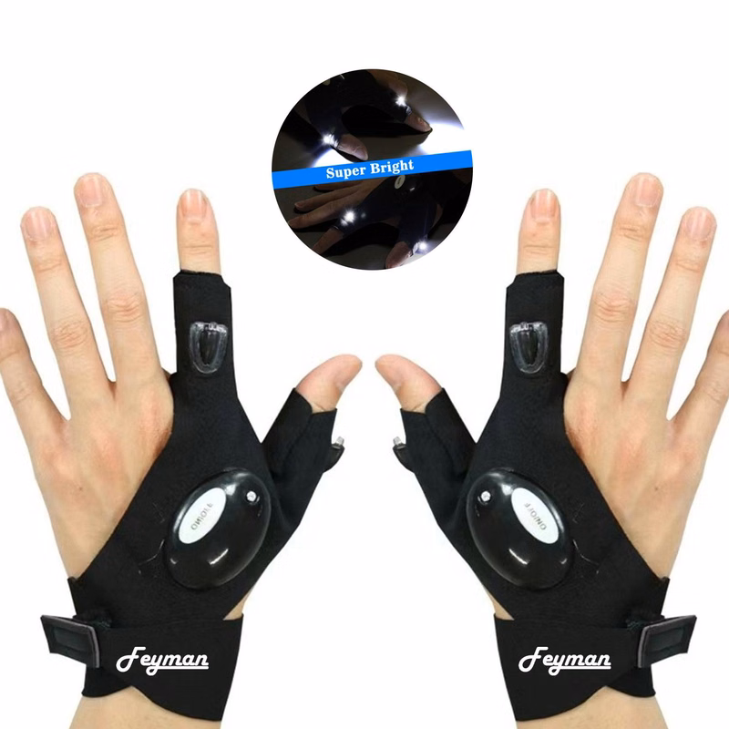 LED Luminous Night Emergency Repair Lighting Gloves