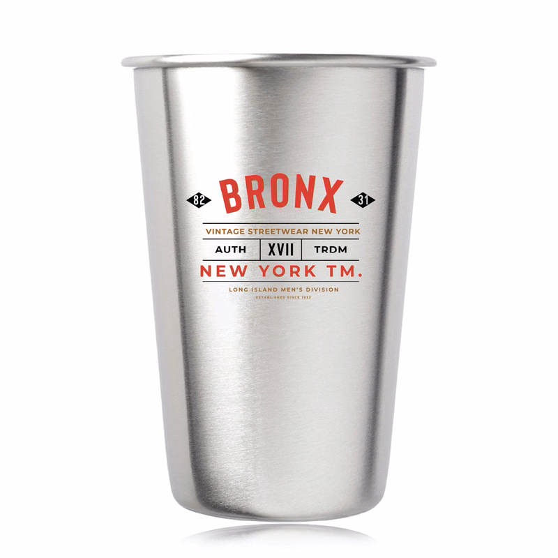 16 oz. Stainless Steel Mixing Glass (Full Color Imprint)