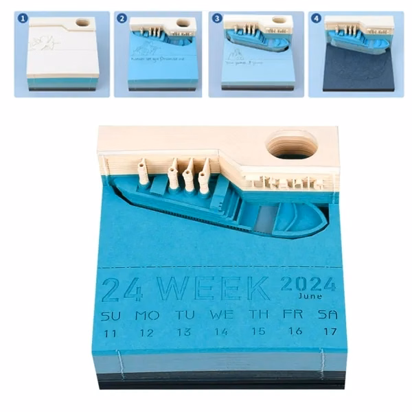 Customized 3D Calendar, Customized 3D Memo Pad Paper Notes
