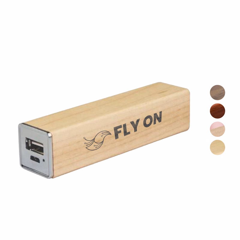 2200 mAh Eco-Friendly Wooden Power Bank