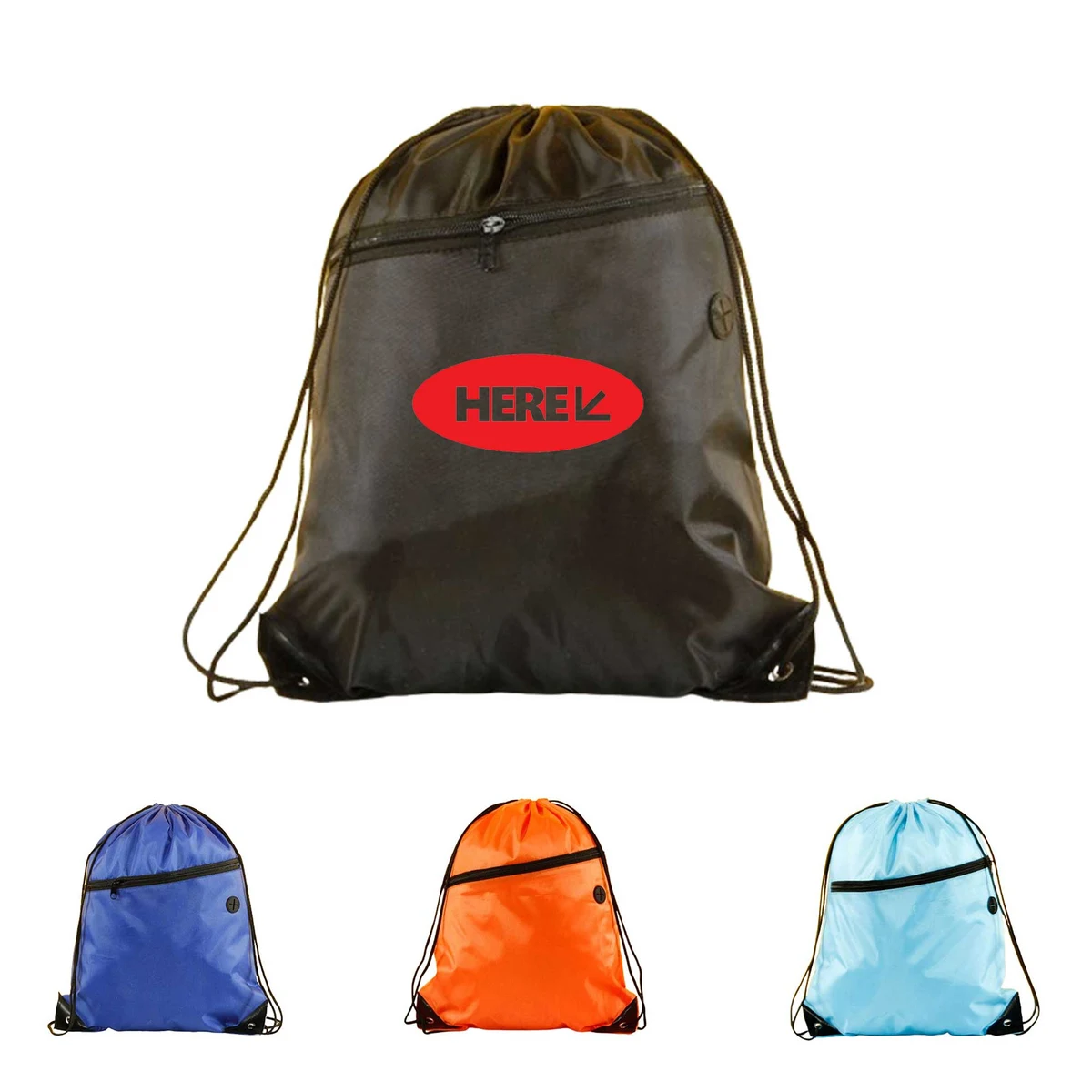 Drawstring Bag Sports Gym String Backpack 1