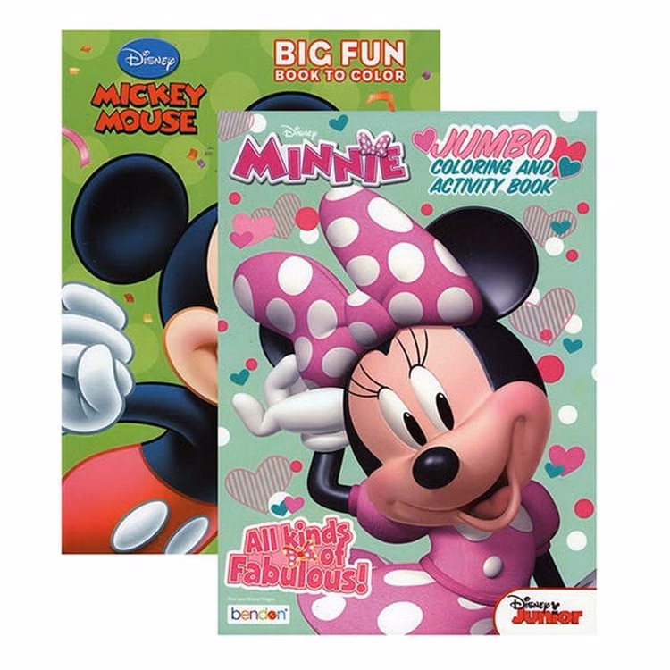 Mickey & Minnie Coloring Books - 2 Titles English