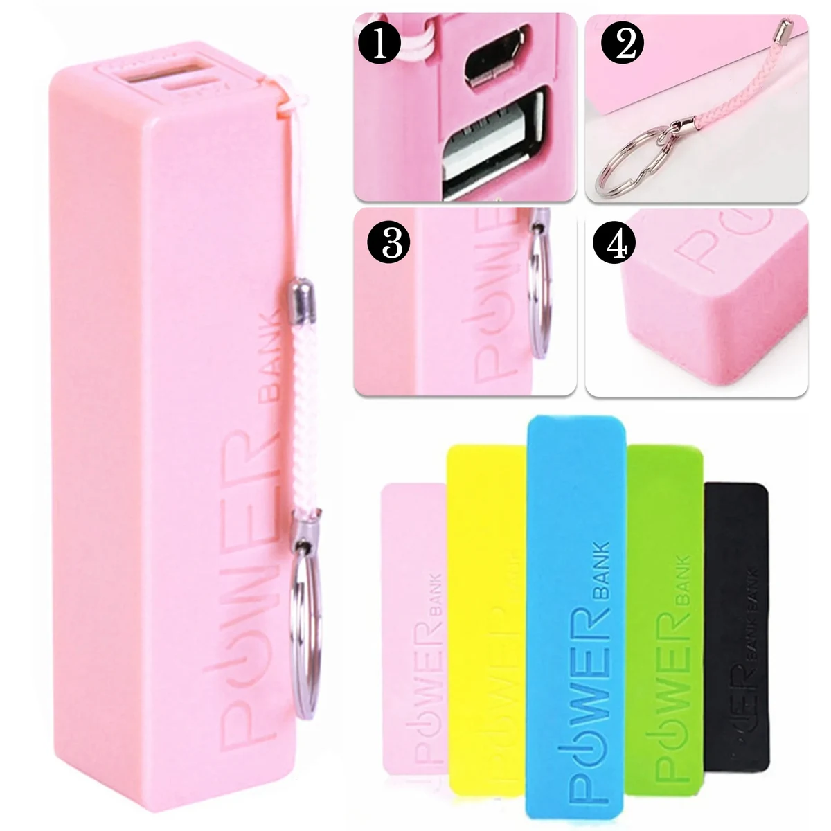 2600mAh Portable USB Power Bank 1