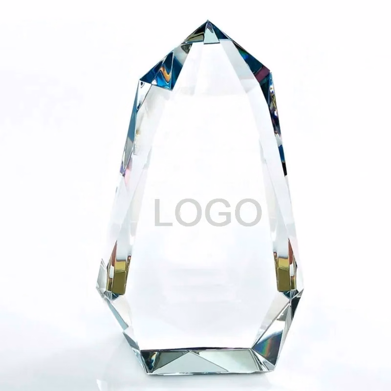 Engraved Luminary Prism Crystal Trophy