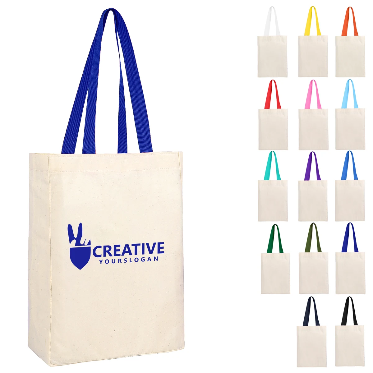 Cotton Grocery Tote, custom tote bag with logo imprint 1