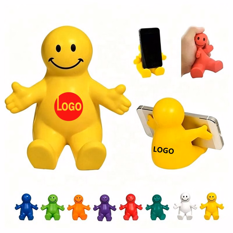 Squeezable Smile Face Phone Cradle