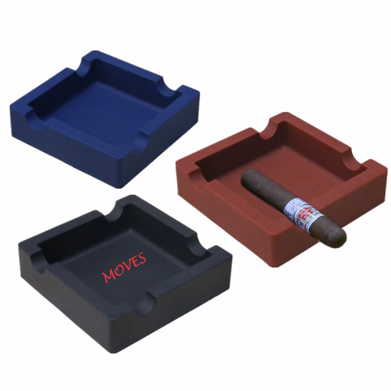 Silicone Cigar Ashtray with Large Caliber