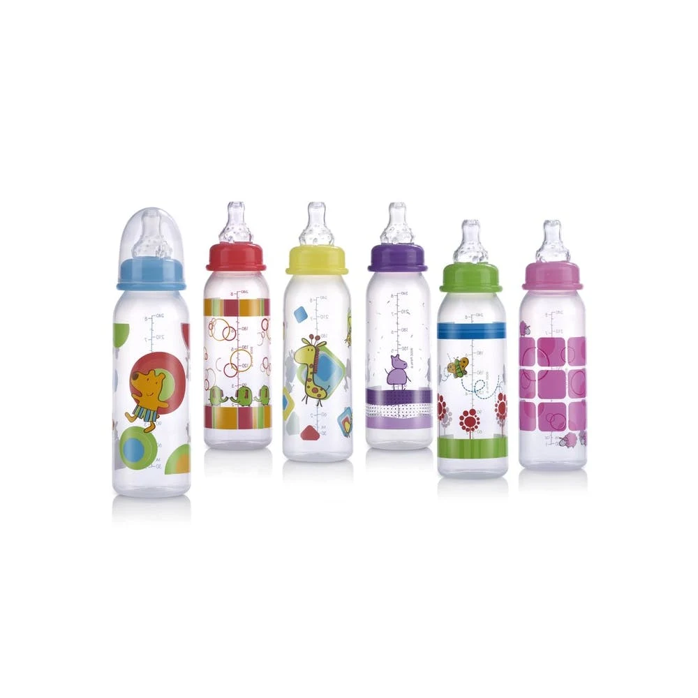Nuby Non-Drip Baby Bottles - Assorted Designs 8 oz 1