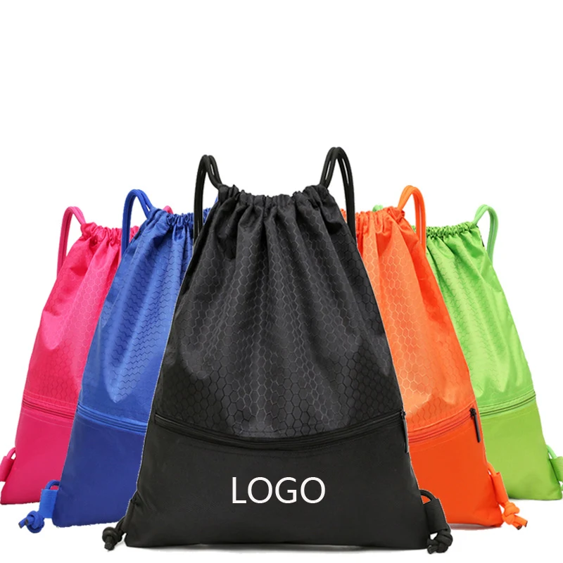1680D Oxford Football Material Drawstring Sports Backpack 1