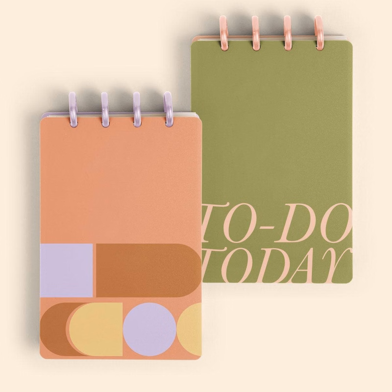 MEDIUM DISC-BOUND TASKPAD WITH 2X LAMINATED COVER