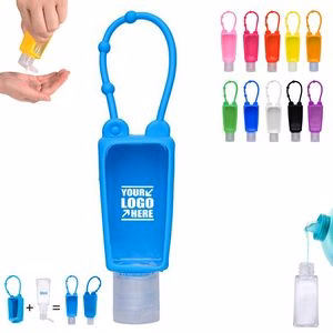 Sanitizer Flip Up Empty Dispenser Bottle With Adjustable Strap