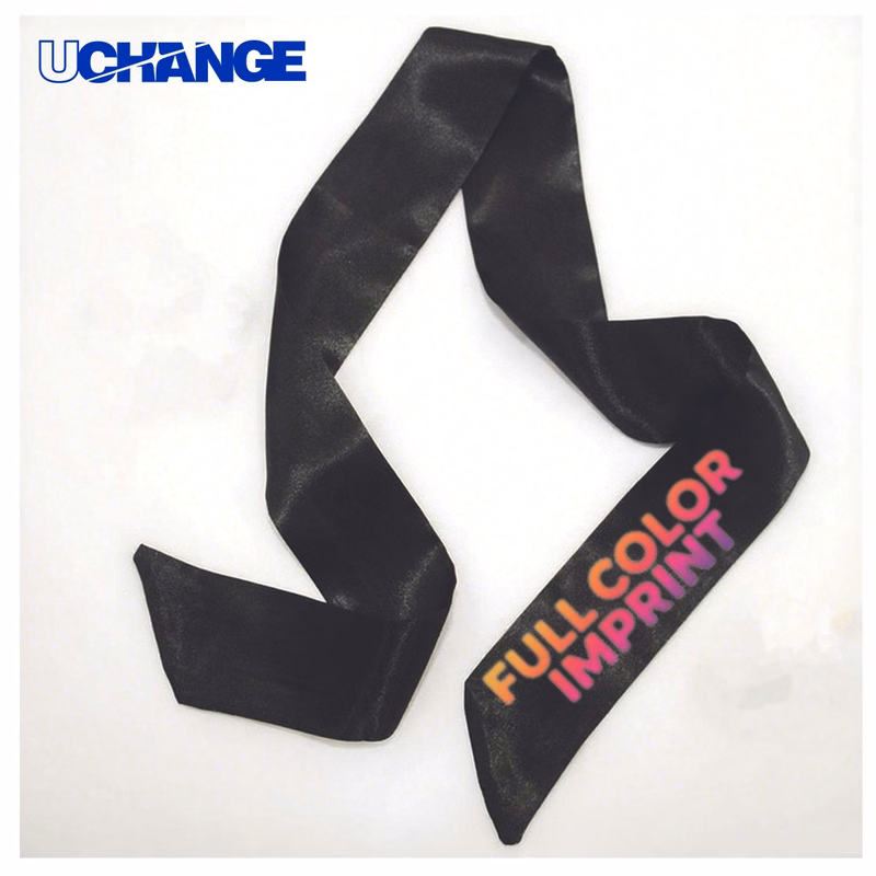 Long Imitation Silk Ribbon Scarf