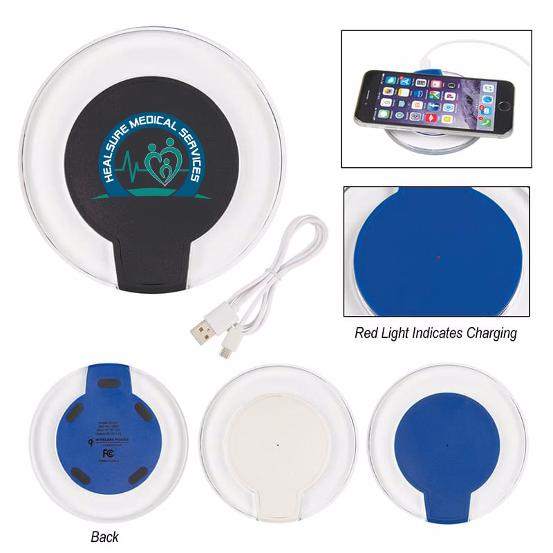Qi Certified Light Up Wireless Charging Pad