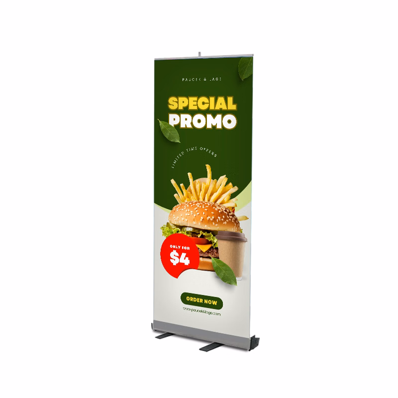 33"W x 80"H Monza™ Fx Retractable Banner Stand Kit, Fabric