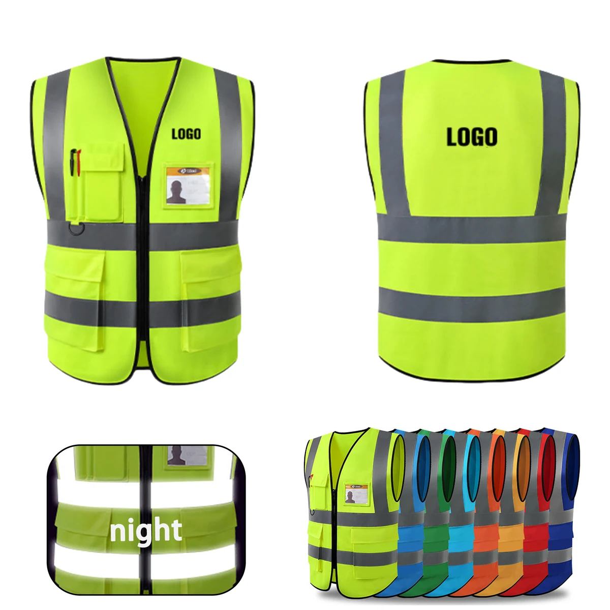 Safety Reflective Vest Work Clothes 1