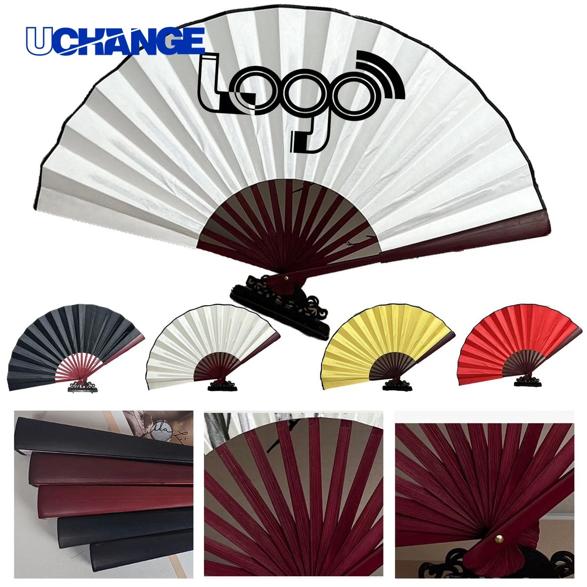 Customizable Blank Folding Hand Fan 1