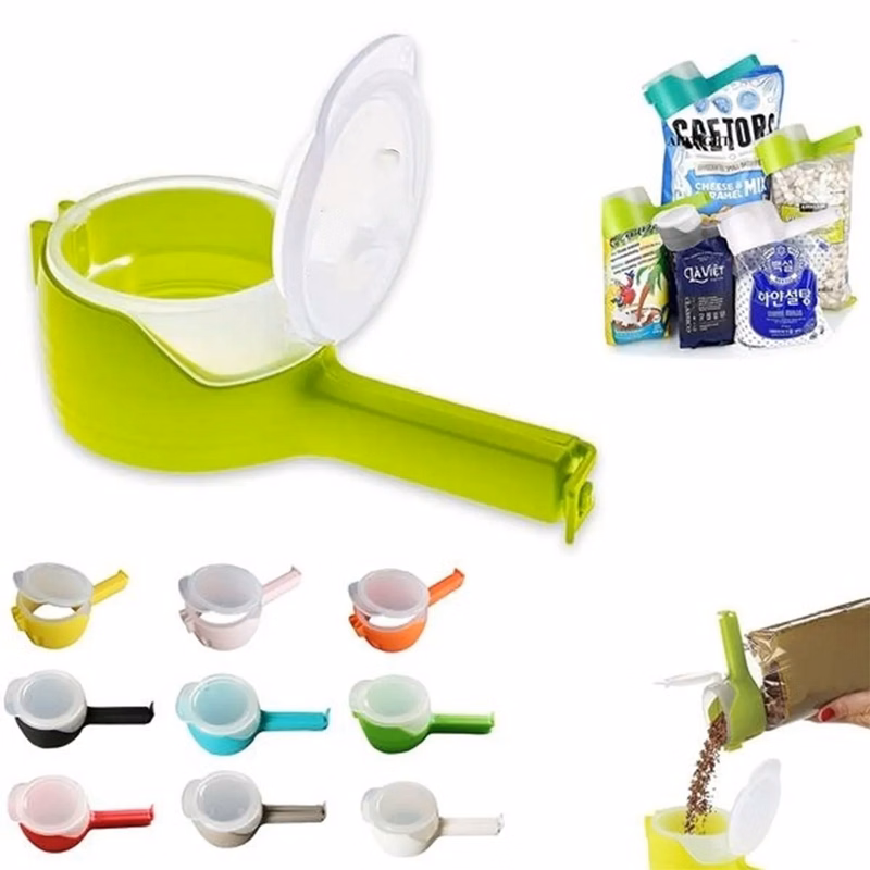 Bag Clips for Food Storage Sealing with Pour Spouts