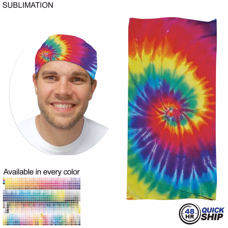 48 Hr Quick Ship - Sublimated BEST VALUE Lightweight Seamless Tubular Sports Headwear