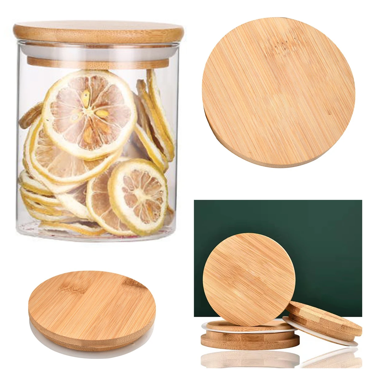 Bamboo Brown Mug Cup Lid 1