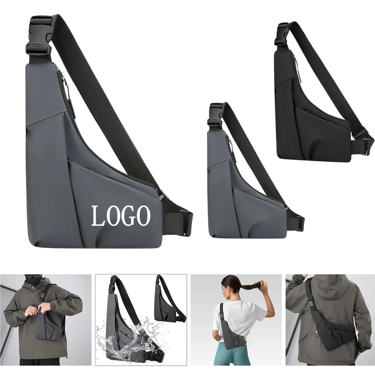 Adjustable Close-Fitting Crossbody Bag 1