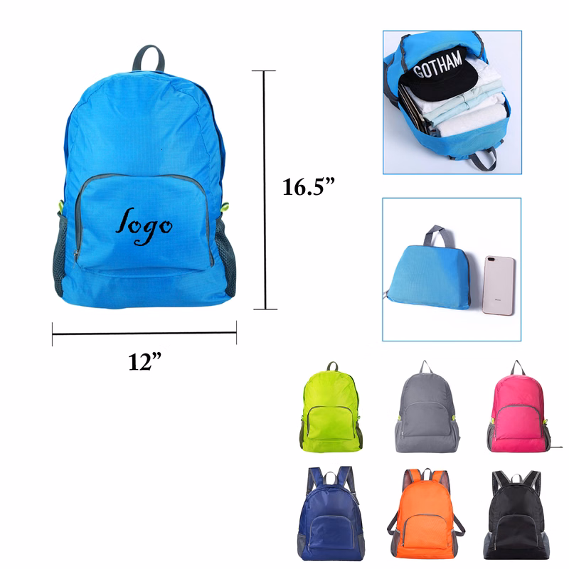 MOQ50 Foldable Waterproof Lightweight Backpack