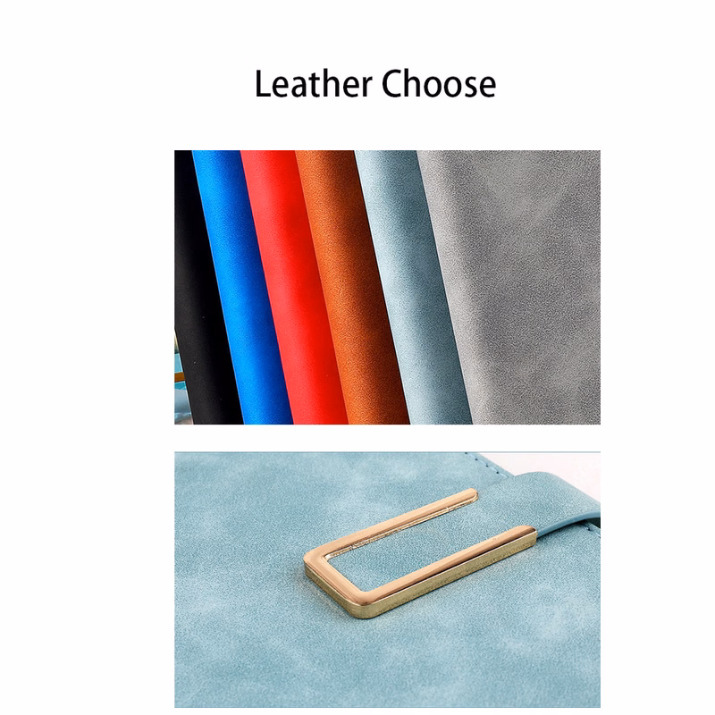 A5 sheepskin business buckle notebook