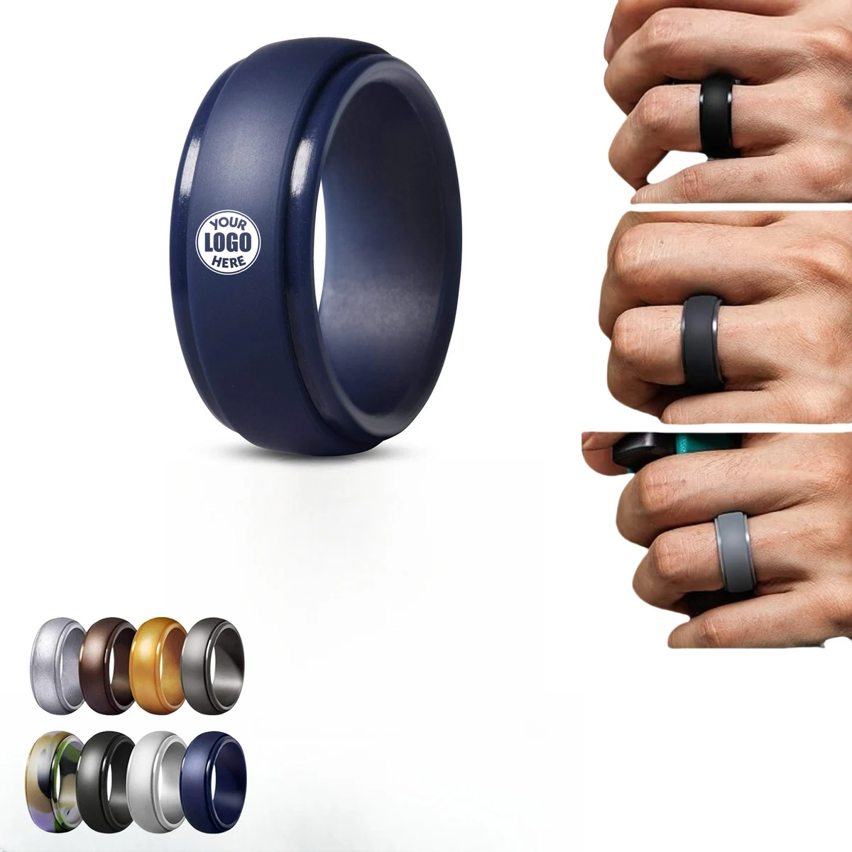 Mens Silicone Wedding Rings 7Rings-14Rings 1