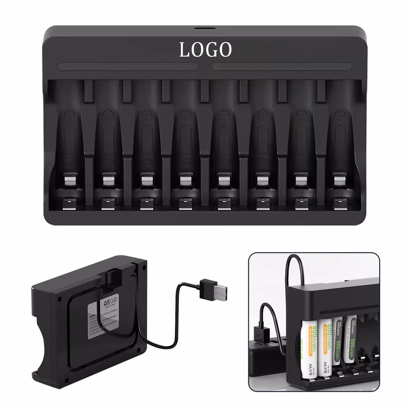 8 AA dry Cell Battery Charger
