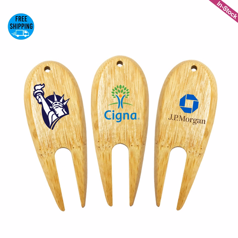 Full-color Digital Bamboo Golf Divot Tool