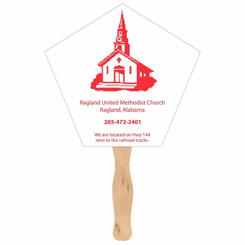 Single Side Church/ Star Shaped Fan