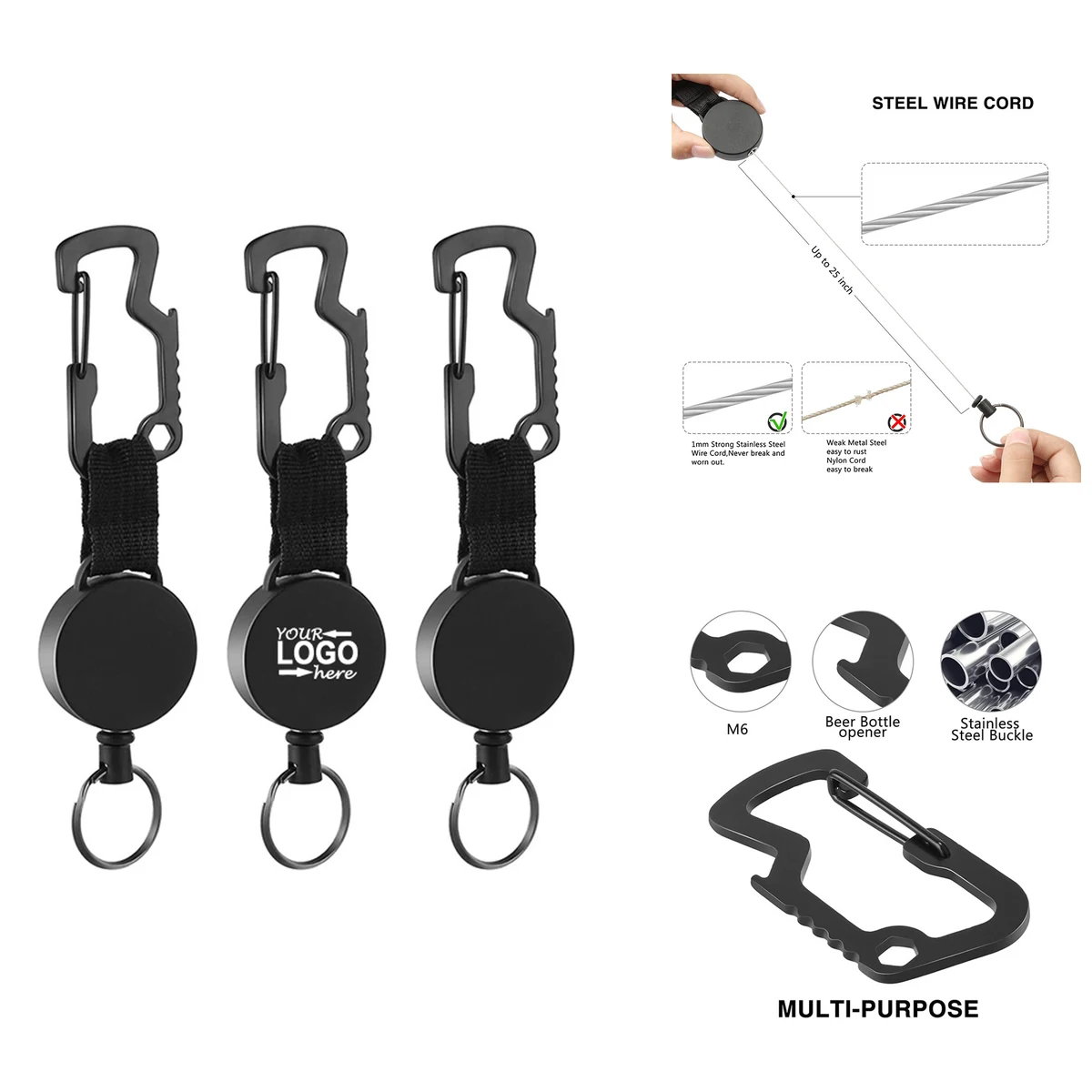 Elastic Telescopic Keychain 1
